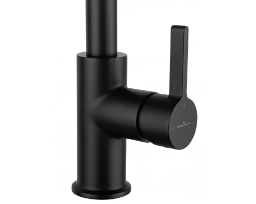 Смеситель для кухни c подключением фильтра WONZON & WOGHAND, Черный матовый (WW-88458008-MB)
