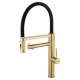 Смеситель для кухни с гибким изливом и подключением фильтра WONZON & WOGHAND, Брашированное золото (WW-88458007-BG)