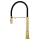 Смеситель для кухни с гибким изливом и подключением фильтра WONZON & WOGHAND, Брашированное золото (WW-88458009-BG)