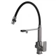 Смеситель для кухни с гибким изливом и подключением фильтра WONZON & WOGHAND, Темный графит (WW-88458012-BGM )