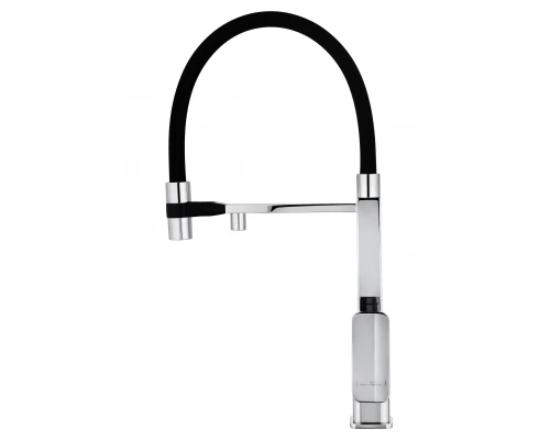 Смеситель для кухни с гибким изливом и подключением фильтра WONZON & WOGHAND, Хром (WW-88458012-CR)