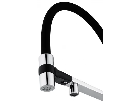 Смеситель для кухни с гибким изливом и подключением фильтра WONZON & WOGHAND, Хром (WW-88458012-CR)