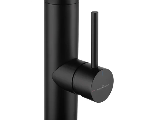 Смеситель для кухни с гибким изливом и подключением фильтра WONZON & WOGHAND, Черный матовый (WW-88458007-MB)