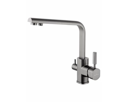 Смеситель для кухни с подключением фильтра WONZON & WOGHAND, Темный графит (WW-88458003-BGM)