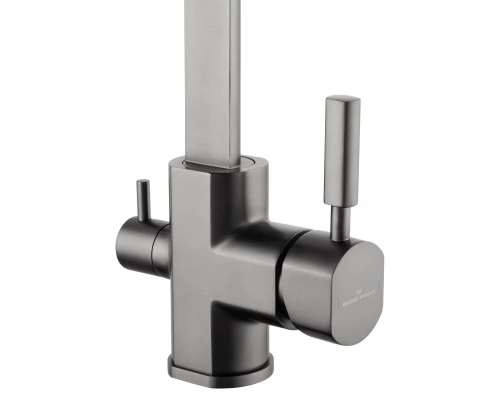 Смеситель для кухни с подключением фильтра WONZON & WOGHAND, Темный графит (WW-88458003-BGM)