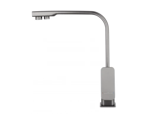 Смеситель для кухни с подключением фильтра WONZON & WOGHAND, Темный графит (WW-88458004-BGM)