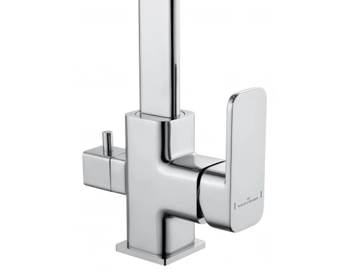 Смеситель для кухни с подключением фильтра WONZON & WOGHAND, Хром (WW-88458004-CR)