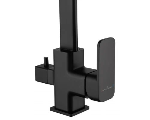 Смеситель для кухни с подключением фильтра WONZON & WOGHAND, Черный матовый (WW-88458004-MB)