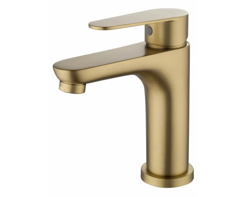 Смеситель для раковины WONZON & WOGHAND ALFA, Брашированное золото (WW-A40202-BG)