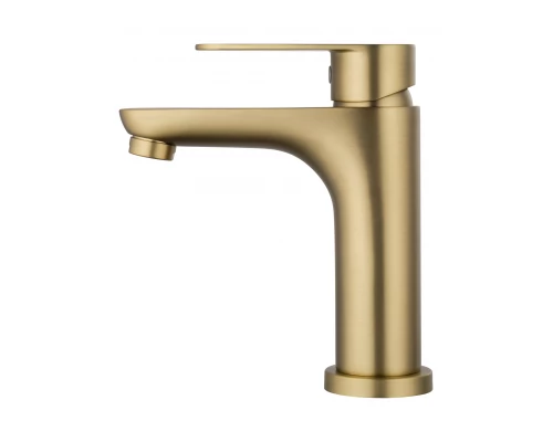 Смеситель для раковины WONZON & WOGHAND ALFA, Брашированное золото (WW-A40202-BG)
