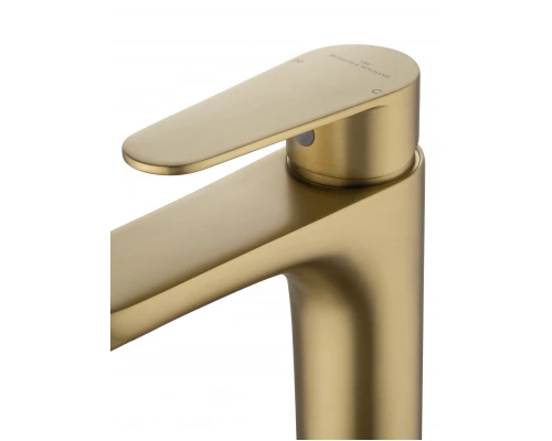 Смеситель для раковины WONZON & WOGHAND ALFA, Брашированное золото (WW-A40202-BG)
