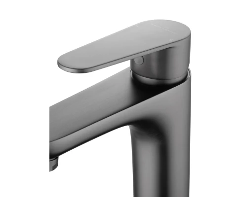 Смеситель для раковины WONZON & WOGHAND ALFA, Темный графит (WW-A40202-BGG)