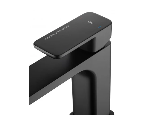 Смеситель для раковины WONZON & WOGHAND ARNIE, Черный матовый (WW-691101-MB)