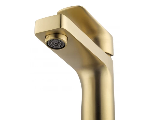 Смеситель для раковины WONZON & WOGHAND Blend, Брашированное золото (WW-A40222-BG)