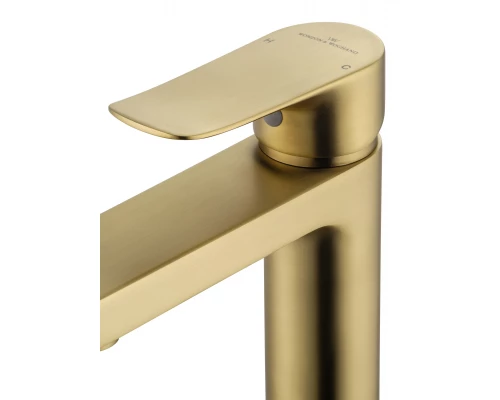 Смеситель для раковины WONZON & WOGHAND Blend, Брашированное золото (WW-A40222-BG)