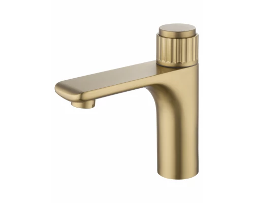 Смеситель для раковины WONZON & WOGHAND CLICK, Брашированное золото (WW-A40412-BG)