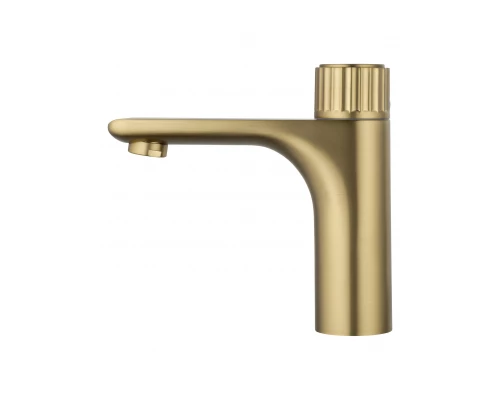 Смеситель для раковины WONZON & WOGHAND CLICK, Брашированное золото (WW-A40412-BG)