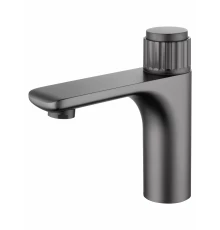 Смеситель для раковины WONZON & WOGHAND CLICK, Темный графит (WW-A40412-BGG)
