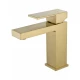 Смеситель для раковины WONZON & WOGHAND CUBE, Брашированное золото (WW-88139016-BG)