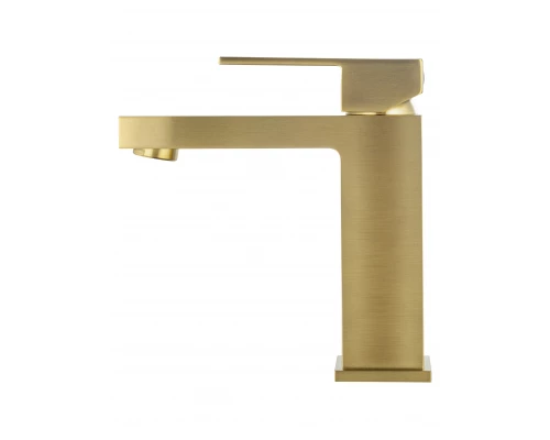 Смеситель для раковины WONZON & WOGHAND CUBE, Брашированное золото (WW-88139016-BG)