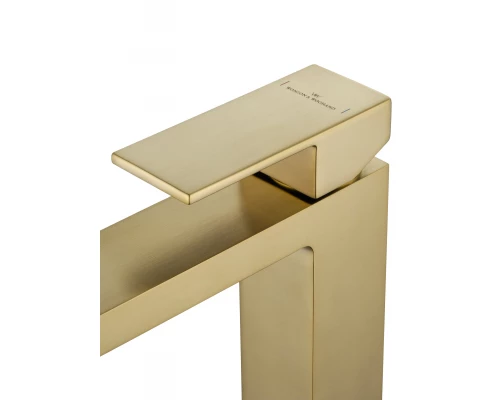 Смеситель для раковины WONZON & WOGHAND CUBE, Брашированное золото (WW-88139016-BG)