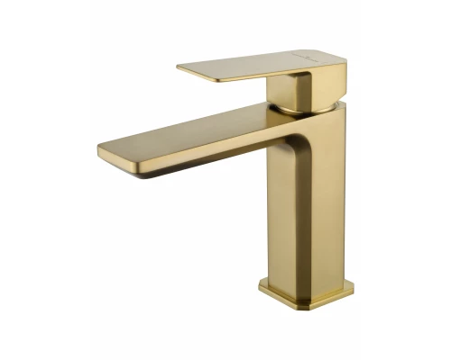 Смеситель для раковины WONZON & WOGHAND DIAMOND, Брашированное золото (WW-88139011-BG)