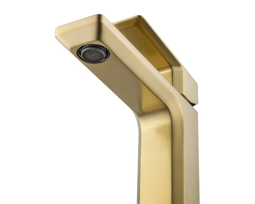 Смеситель для раковины WONZON & WOGHAND DIAMOND, Брашированное золото (WW-88139011-BG)