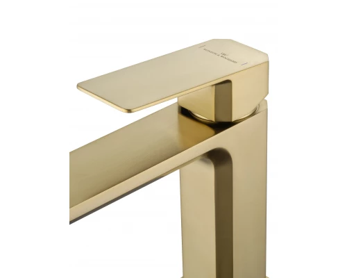 Смеситель для раковины WONZON & WOGHAND DIAMOND, Брашированное золото (WW-88139011-BG)