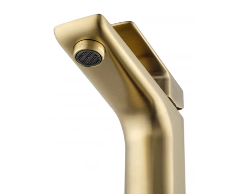 Смеситель для раковины WONZON & WOGHAND EDGE, Брашированное золото (WW-88139003-BG)