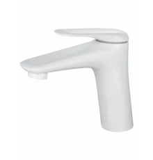 Смеситель для раковины WONZON & WOGHAND Elbe, Белый матовый (WW-A41222-MW)