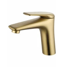 Смеситель для раковины WONZON & WOGHAND Elbe, Брашированное золото (WW-A41222-BG)