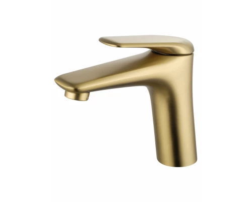 Смеситель для раковины WONZON & WOGHAND Elbe, Брашированное золото (WW-A41222-BG)