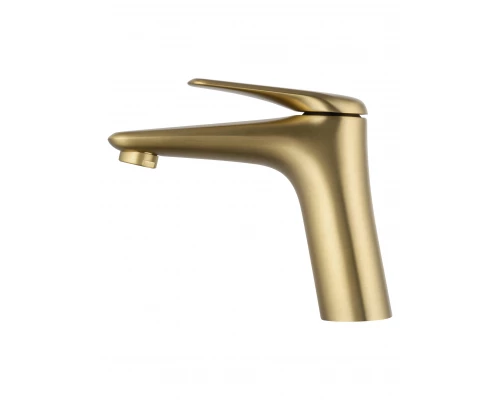 Смеситель для раковины WONZON & WOGHAND Elbe, Брашированное золото (WW-A41222-BG)