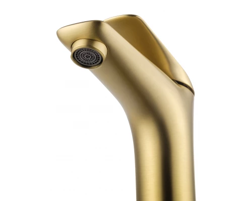 Смеситель для раковины WONZON & WOGHAND Elbe, Брашированное золото (WW-A41222-BG)