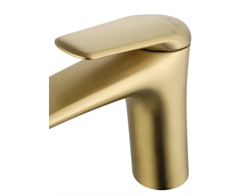 Смеситель для раковины WONZON & WOGHAND Elbe, Брашированное золото (WW-A41222-BG)