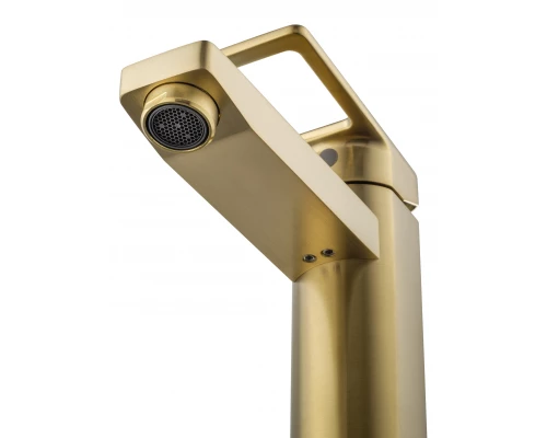 Смеситель для раковины WONZON & WOGHAND FRAME, Брашированное золото (WW-88139010-BG)