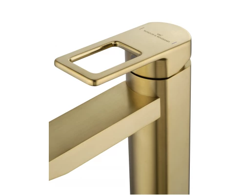 Смеситель для раковины WONZON & WOGHAND FRAME, Брашированное золото (WW-88139010-BG)