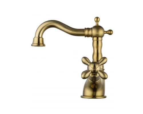 Смеситель для раковины WONZON & WOGHAND RETRO, Брашированное золото (WW-88139020-BG)