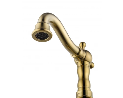 Смеситель для раковины WONZON & WOGHAND RETRO, Брашированное золото (WW-88139020-BG)