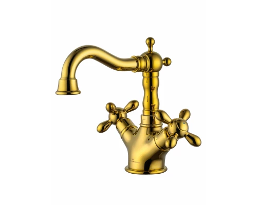 Смеситель для раковины WONZON & WOGHAND RETRO, Глянцевое золото (WW-88139020-PG)