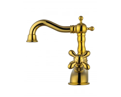 Смеситель для раковины WONZON & WOGHAND RETRO, Глянцевое золото (WW-88139020-PG)