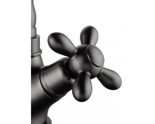 Смеситель для раковины WONZON & WOGHAND RETRO, Темный графит (WW-88139020-BGM)