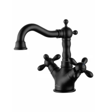 Смеситель для раковины WONZON & WOGHAND RETRO, Черный матовый (WW-88139020-MB)