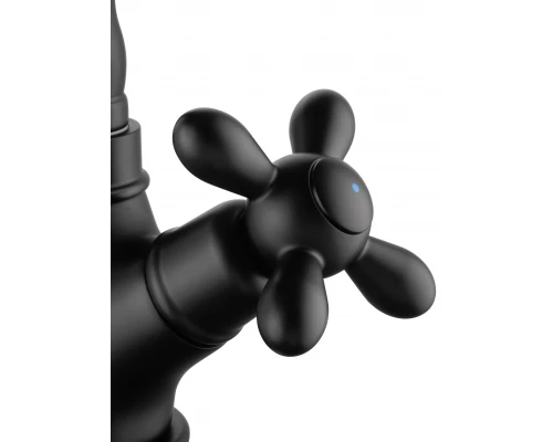 Смеситель для раковины WONZON & WOGHAND RETRO, Черный матовый (WW-88139020-MB)