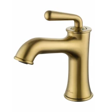 Смеситель для раковины WONZON & WOGHAND STEAM, Брашированное золото (WW-88139008-BG)