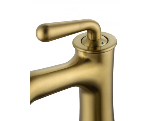 Смеситель для раковины WONZON & WOGHAND STEAM, Брашированное золото (WW-88139008-BG)