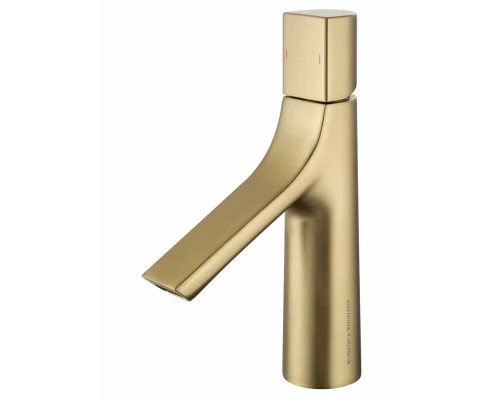 Смеситель для раковины WONZON & WOGHAND The ONE, Брашированное золото (WW-H010-BG)