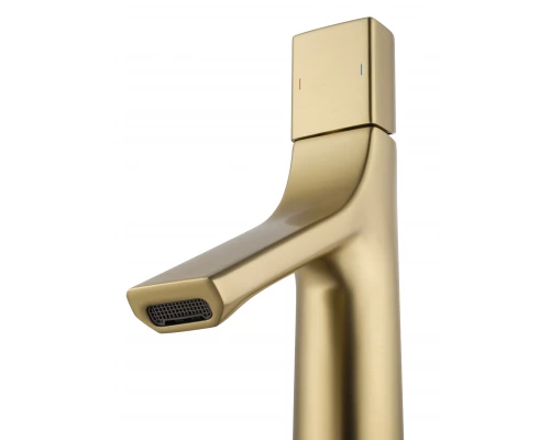 Смеситель для раковины WONZON & WOGHAND The ONE, Брашированное золото (WW-H010-BG)
