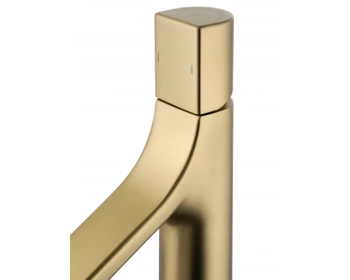 Смеситель для раковины WONZON & WOGHAND The ONE, Брашированное золото (WW-H010-BG)