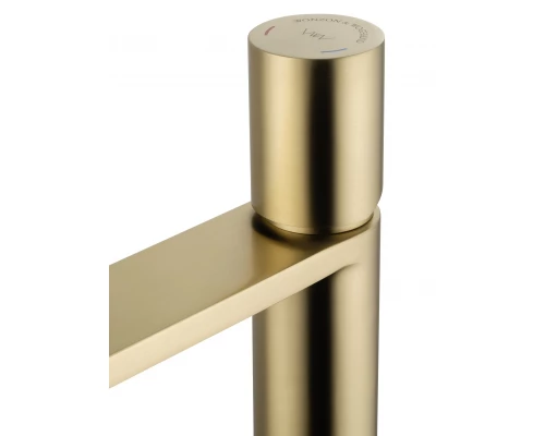 Смеситель для раковины WONZON & WOGHAND, Брашированное золото (WW-101-BG)